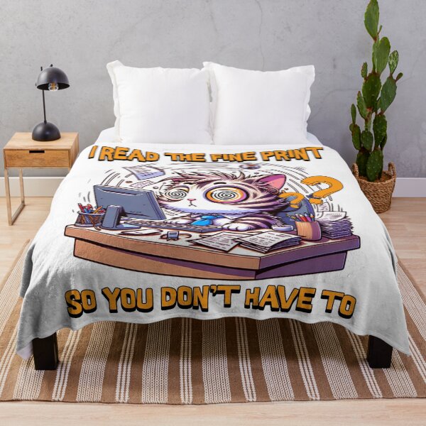 Item preview, I Read The Fine Print So You Don't Have To Funny Hr designed and sold by DomTeesHaven.