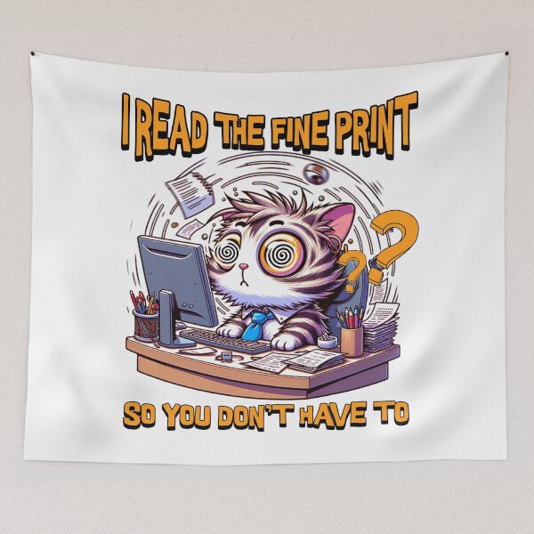 Item preview, I Read The Fine Print So You Don't Have To Funny Hr designed and sold by DomTeesHaven.