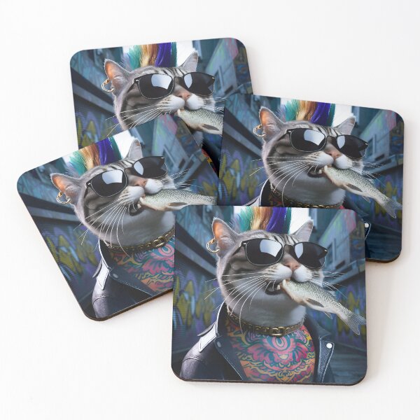 Item preview, A Cute Punk Cat designed and sold by kateds14.