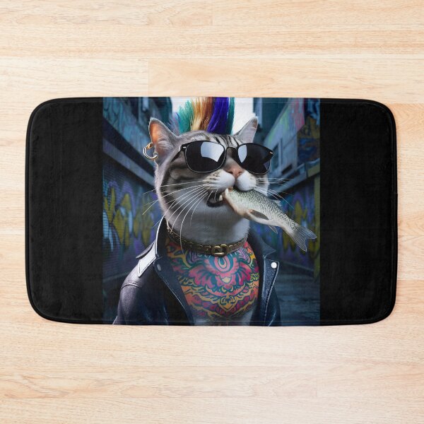 Item preview, A Cute Punk Cat designed and sold by kateds14.