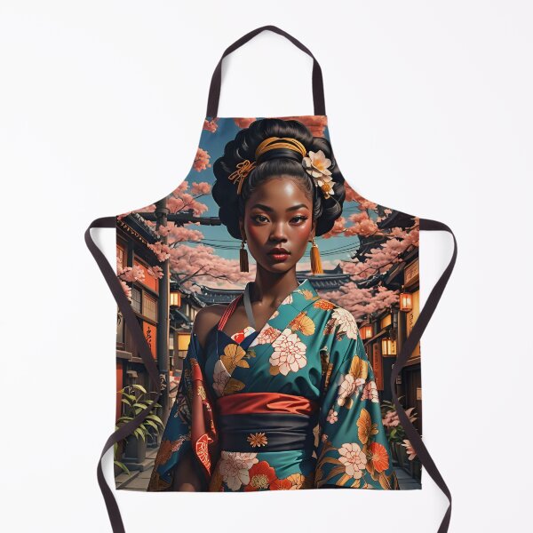 Artikelvorschau, Sakura Kirschblüte | Afro-Asiatische Fusion-Kunst | Japanische Kunst entworfen und verkauft von Madodana.