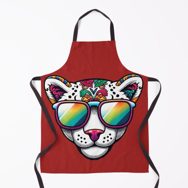 Item preview, Cool Psychedelic Leopard with Sunglasses Colorful Animal Art designed and sold by StickaTime.