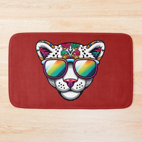 Item preview, Cool Psychedelic Leopard with Sunglasses Colorful Animal Art designed and sold by StickaTime.
