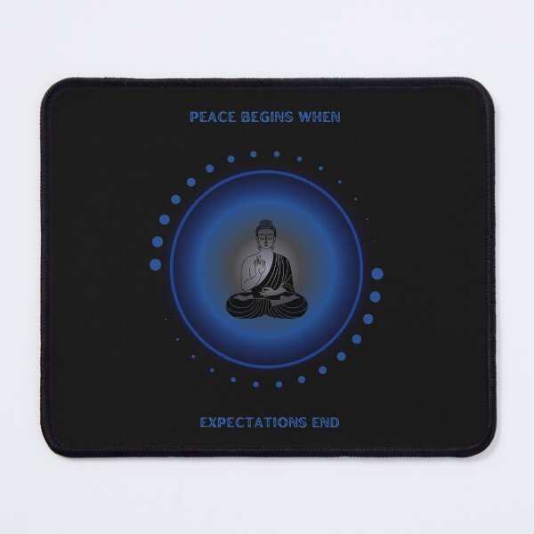 Item preview, Peace Begins When Expectations End.  Affirmations, Mindfulness.  Buddhism.  designed and sold by Third-Eye-Realm.