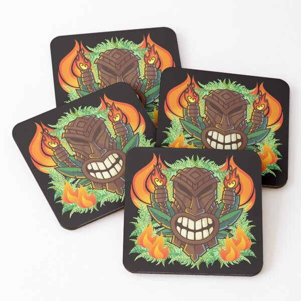 Item preview, Tiki Head with Torch Flames designed and sold by SloganExpress.