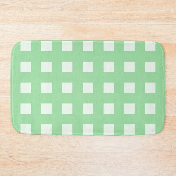 Item preview, Pastel Green Bold Grid Squares Minimal Pattern Design designed and sold by patternsoup.