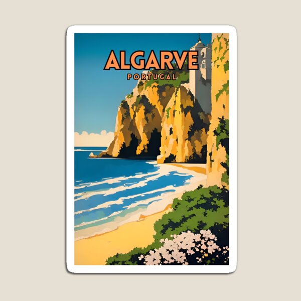 Artikel-Vorschau von Algarve Portugal Retro-Reisen, designt und verkauft von ZionPosteria.