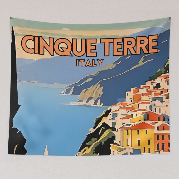 Item preview, Cinque Terre Italy Travel designed and sold by ZionPosteria.