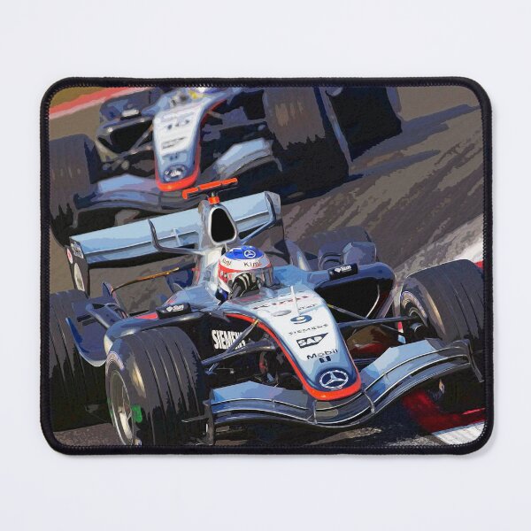Item preview, Kimi Raikkonen racing his 2008 MP4 20 F1 racecar watercolor designed and sold by Rodissimus1984.