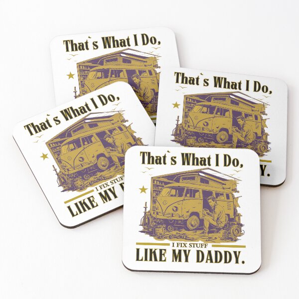 Item preview, That`s What I Do I Fix Stuff Like My Dad Retro Vintage Typographic Dad Design  designed and sold by Raise2Shine.