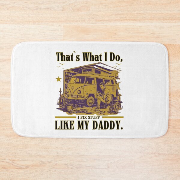 Item preview, That`s What I Do I Fix Stuff Like My Dad Retro Vintage Typographic Dad Design  designed and sold by Raise2Shine.