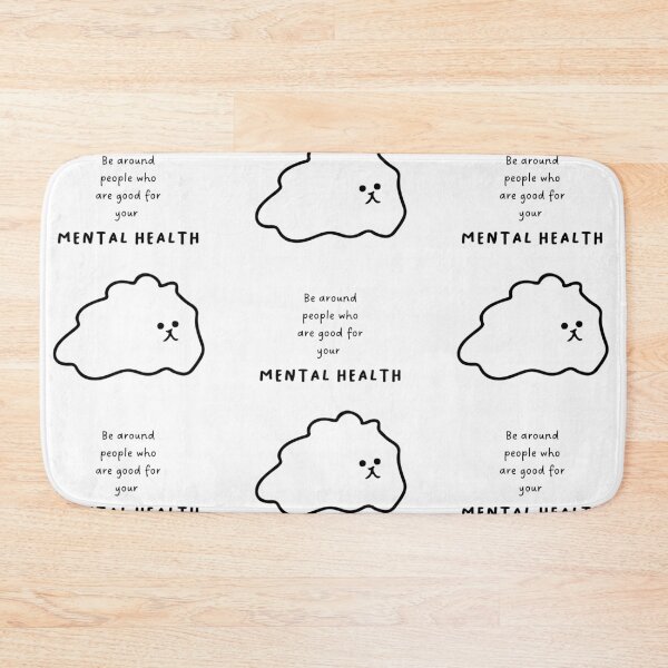 Item preview, Be around people who are good for your mental health | Cute Dog Illustration designed and sold by RM-Journey.