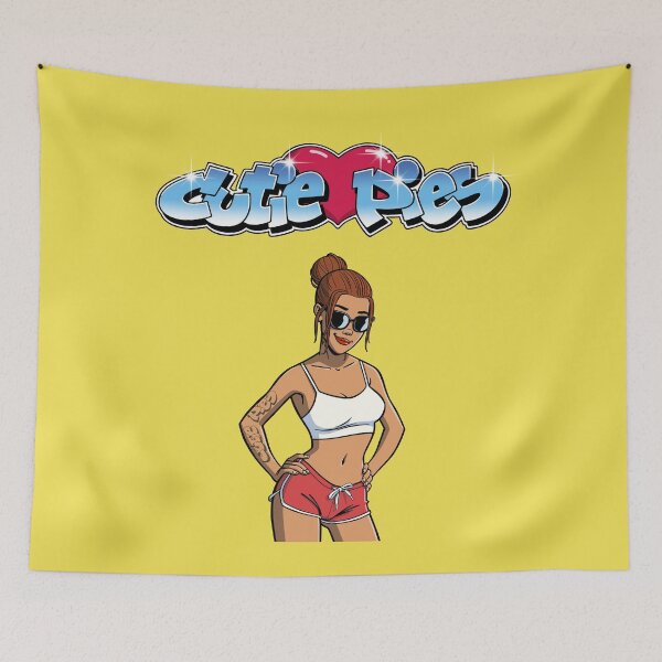 Item preview, CutiePie #200 - Brunette with shades and CutiePies tattoo designed and sold by CutiePiesArt.