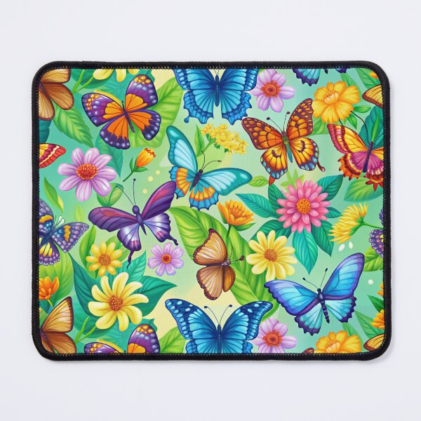 Item preview, Fantastic Butterflies Flying Over the Enchanted Forest - Seamless Pattern #3 designed and sold by Second Draft Visuals.