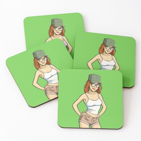Item preview, CutiePie #190 - Redhead with glasses and army cap designed and sold by CutiePiesArt.