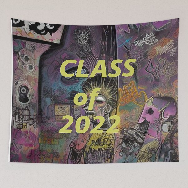 Item preview, Class of 2022 Abstract Graffiti Art designed and sold by TheDarkWardrobe.