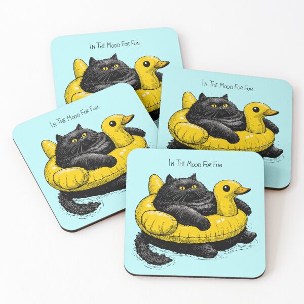 Item preview, In The Mood For Fun Cat designed and sold by KilkennyCat Art.