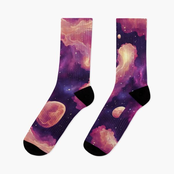 Item preview, Nubes espaciales de nebulosa púrpura y naranja en la inmensidad del espacio exterior. designed and sold by Joejoe1990.