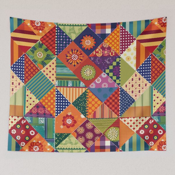 Item preview, patchwork pattern designed and sold by jkrphoto.