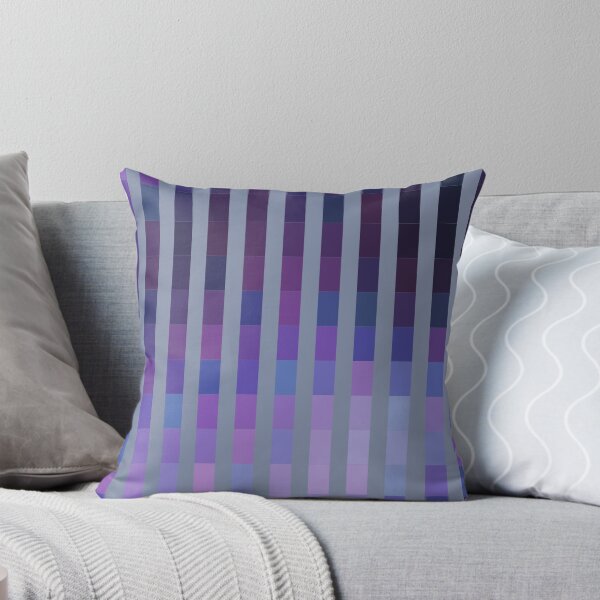 Item preview, Purple Gradient Tones Square Grid On Grey Backdrop designed and sold by Alchemy-A-La-G.