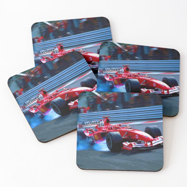 Item preview, Michael Schumacher going into a corner with his 2004 F1 car abstract designed and sold by Rodissimus1984.