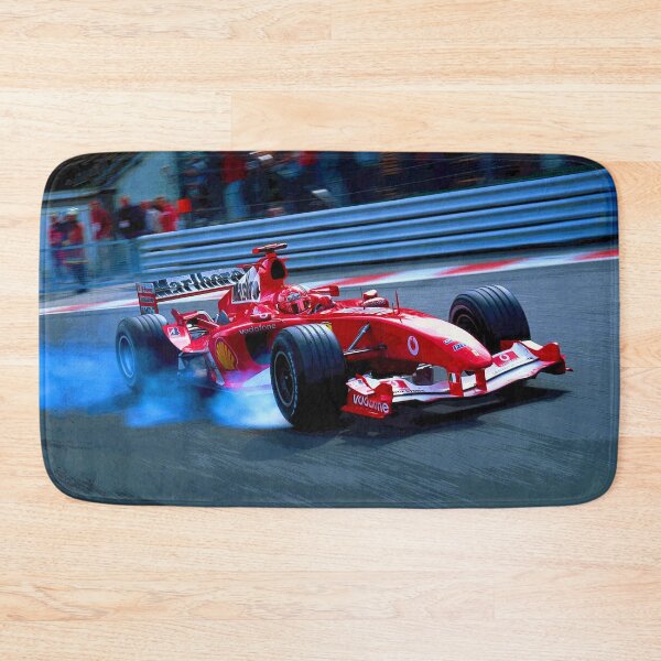 Item preview, Michael Schumacher going into a corner with his 2004 F1 car abstract designed and sold by Rodissimus1984.