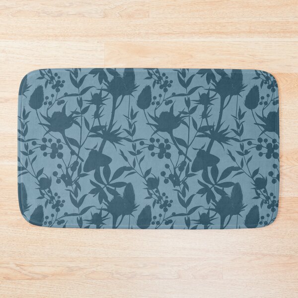 Item preview, FLOWERS + HERBS Pattern - Teal  designed and sold by GlobalCurator.