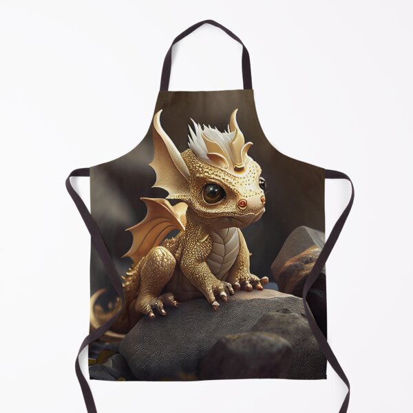 Item preview, Golden Baby Dragon on a Rocky Perch designed and sold by Sillytoe.