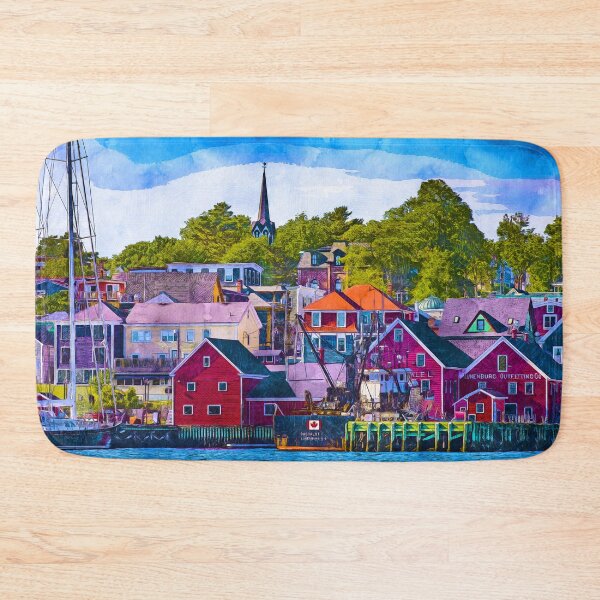 Item preview, Lunenburg Nova Scotia Color Sketch designed and sold by Alt-Art-Digital.