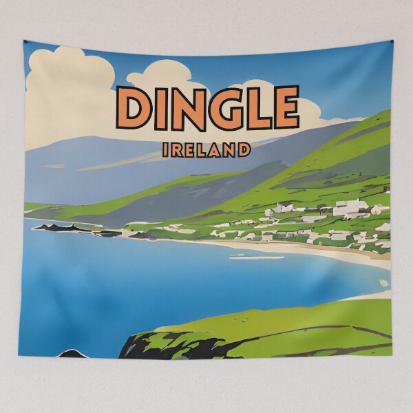 Item preview, Dingle Ireland Travel Poster designed and sold by ZionPosteria.
