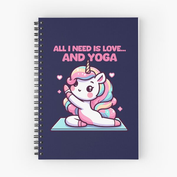 Item preview, Adorable camiseta de unicornio para yoga: "Todo lo que necesito es amor y yoga" Lindo estilo kawaii designed and sold by Brudy-R.