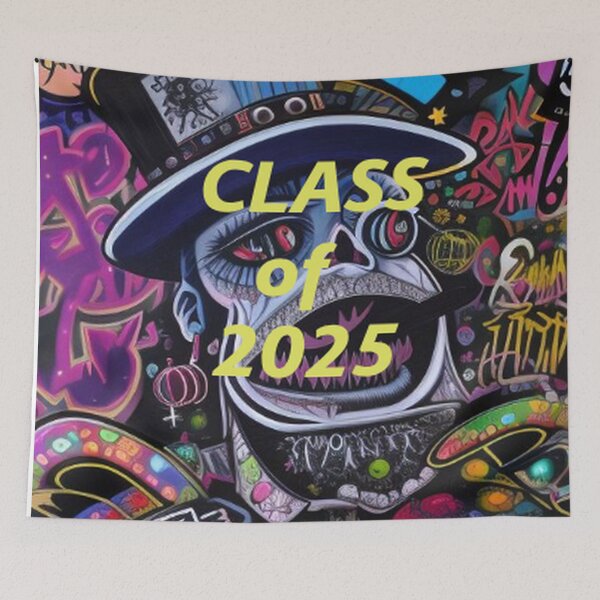 Item preview, Class of 2025 Abstract Graffiti Art designed and sold by TheDarkWardrobe.