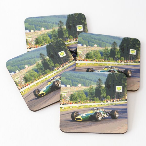 Item preview, Jim Clark racing his 1967 F1 racecar during the Belgian Grand Prix abstract designed and sold by Rodissimus1984.