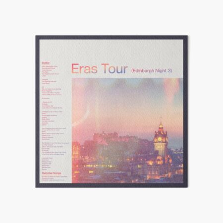 Aperçu de l'œuvre Eras Setlist Édimbourg Nuit 3 créée et vendue par SheWolfDaughter.