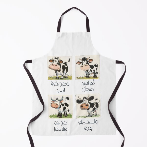 Item preview, عيد مبارك بكره العيد وبنعيد ونذبح بقرة السيد- Eid Celebration Comic Cow Collection designed and sold by FUNqoosh.