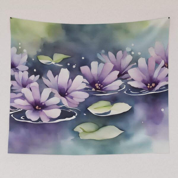 Item preview, Purple Flowers Having a Bath designed and sold by CalmnessbyChoice.