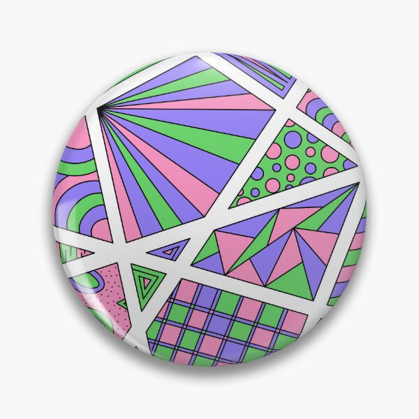 Item preview, Trigender Tri Pride Zen Doodle Abstract Modern designed and sold by JoyfulJen.