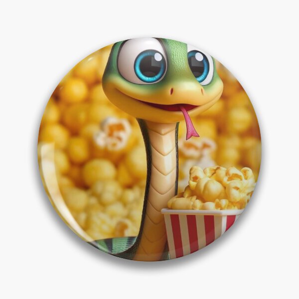 Item preview, Movie Night with a Snacking Aesculapian Snake designed and sold by Sillytoe.