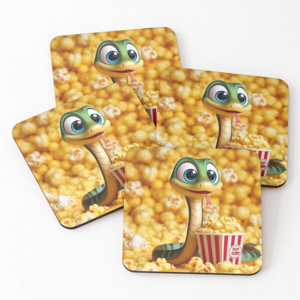 Item preview, Movie Night with a Snacking Aesculapian Snake designed and sold by Sillytoe.