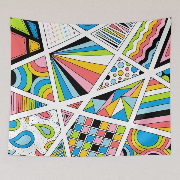 Item preview, Queer Pride Zen Doodle Abstract Modern Tropical designed and sold by JoyfulJen.