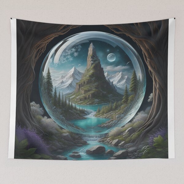 Item preview, Enchanted Majestic Mountains: Glass Orb designed and sold by EnchantedVista.
