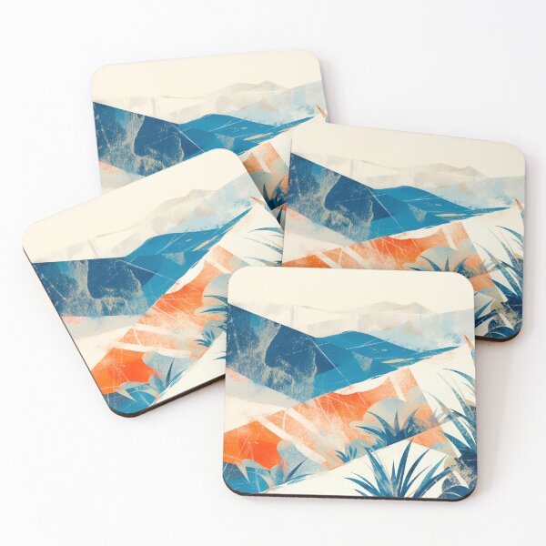 Item preview, Abstract Geometric Landscape: Serene Contemplation designed and sold by Mauro  Brito.