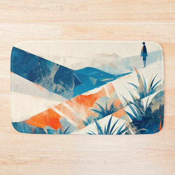 Item preview, Abstract Geometric Landscape: Serene Contemplation designed and sold by Mauro  Brito.