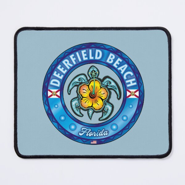 Item preview, Deerfield Beach Florida sea turtle hibiscus designed and sold by studioss76.