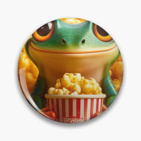 Item preview, Popcorn Frenzy with African Bullfrog designed and sold by Sillytoe.