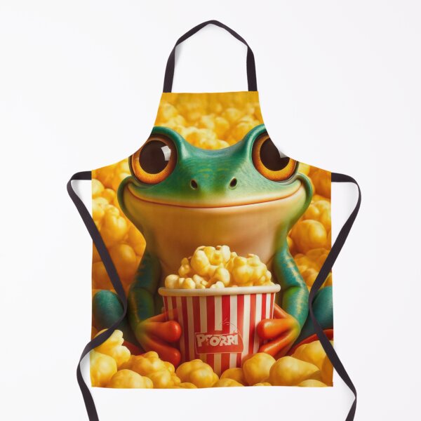 Item preview, Popcorn Frenzy with African Bullfrog designed and sold by Sillytoe.