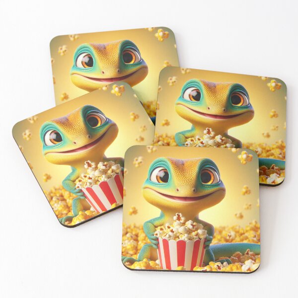 Item preview, Popcorn Delight with Agama Lizard designed and sold by Sillytoe.