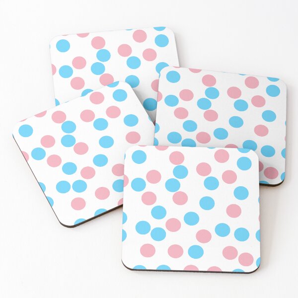 Item preview, Transgender Pride polka dots designed and sold by River Graphic Design.