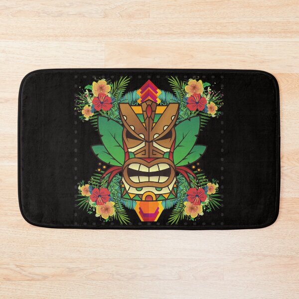 Item preview, Tiki Head and Polynesian Florals designed and sold by SloganExpress.