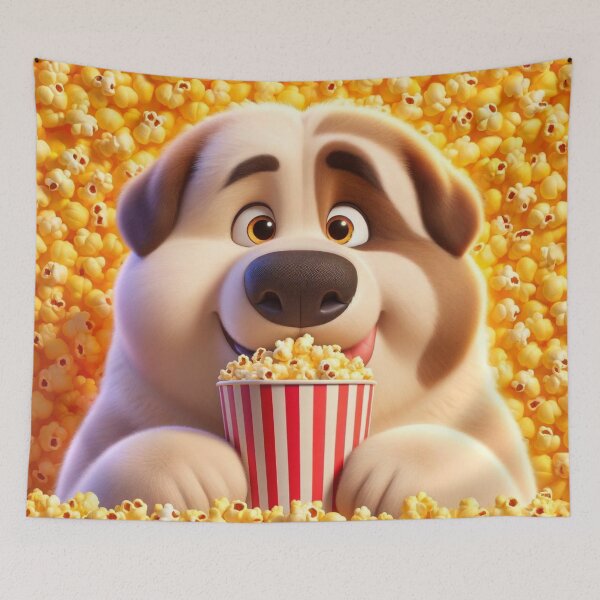 Item preview, Popcorn Heaven with Alabai designed and sold by Sillytoe.